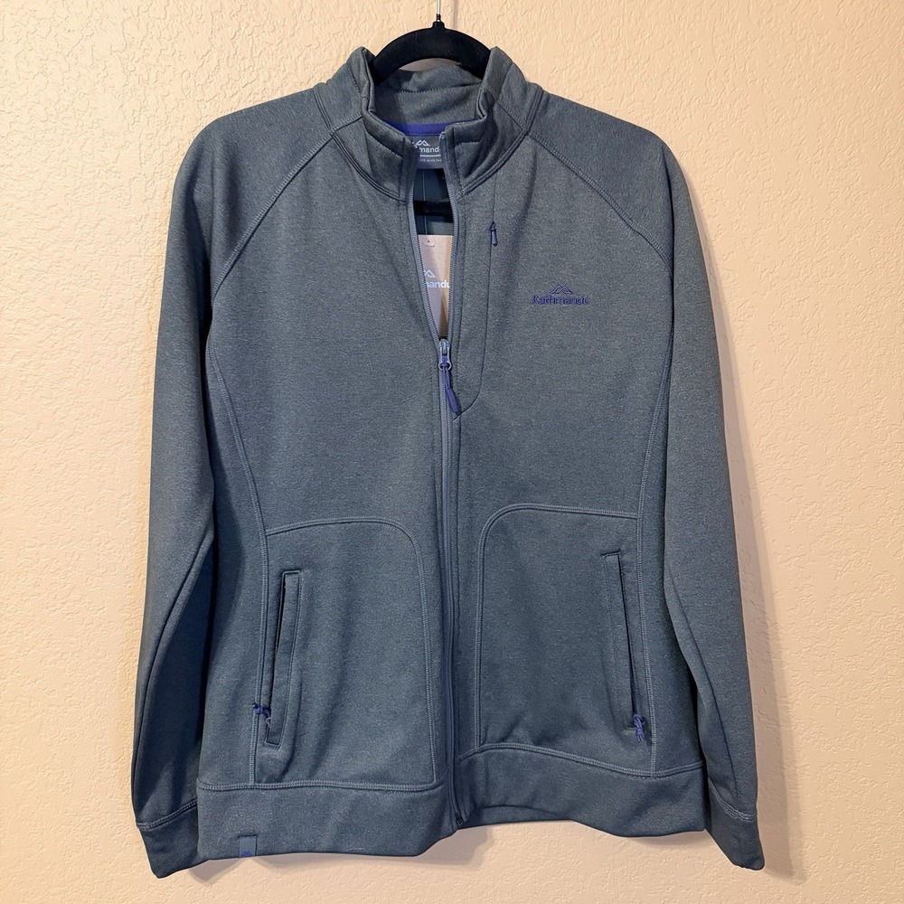 NWT Women's Kathmandu Altica200 Fleece Full Zip Jacket Fleece Granite Sz 14